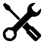 solid tools icon black